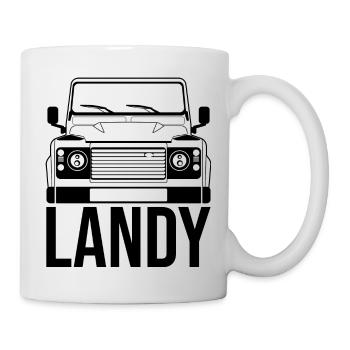 Landy Offroad Allrad SUV Auto Geländewagen 4x4 AWD - Tasse - Weiß - Rechts