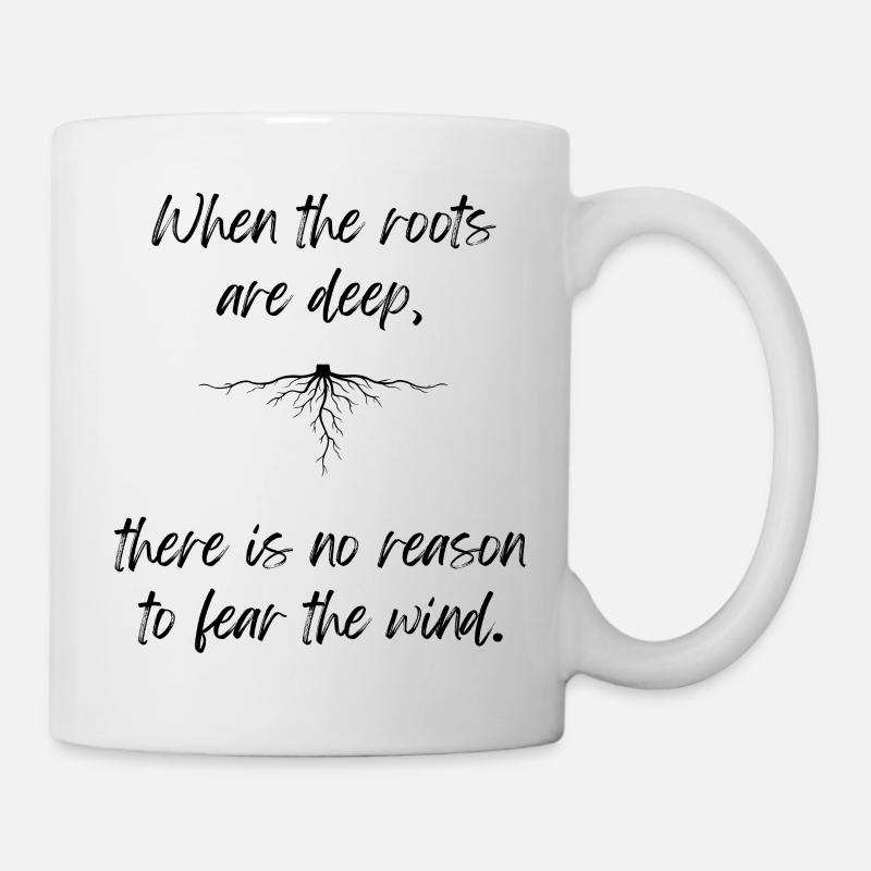 Tiefe Wurzeln - Tasse - Weiß