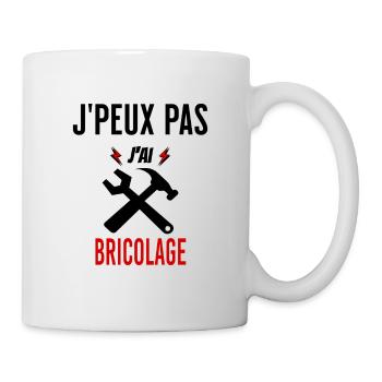 J'peux pas j'ai bricolage phrase humoristique - Mug blanc - blanc - Droite