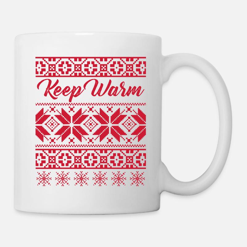 Norwegian Pattern No.01 - Mug - white