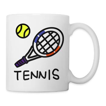 J'aime le tennis - i love tennis - Mug blanc - blanc - Droite