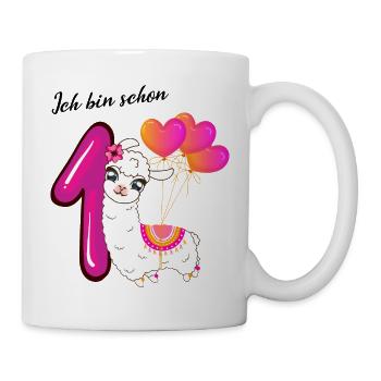 Erster Geburtstag Ich bin schon eins Babyparty - Tasse - Weiß - Rechts