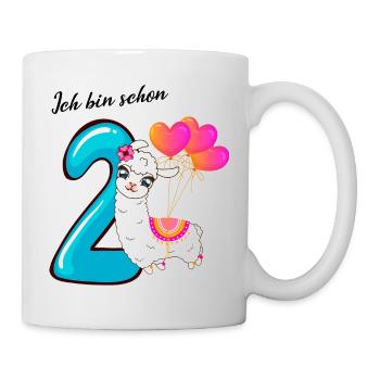 Zweiter Geburtstag Ich bin schon zwei Babyparty - Tasse - Weiß - Rechts