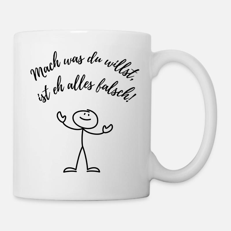 Strichmensch4 - Tasse - Weiß