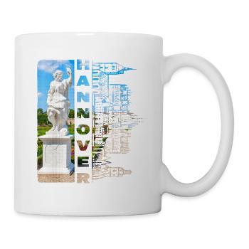 Hanovre, Allemagne, ville, horizon, maison, amour - Mug blanc - blanc - Droite