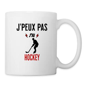 J'peux pas j'ai hockey phrase humoristique - Mug blanc - blanc - Droite