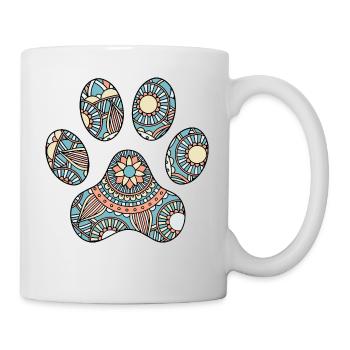 Hundepfote - Tasse - Weiß - Rechts