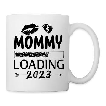 Mama loading 2023, werdende Mutter 2023 - Tasse - Weiß - Rechts
