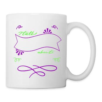 beagle father american flag gift idea dog - Mug - white - Right