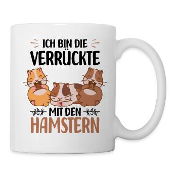 Hamster - Tasse - Weiß - Rechts