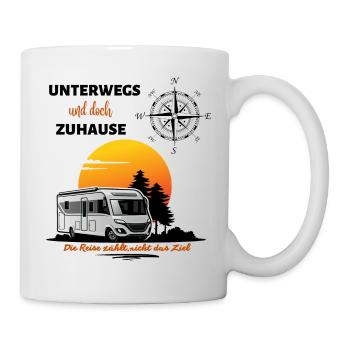 Camping Wohnmobil Spruch - Tasse - Weiß - Rechts