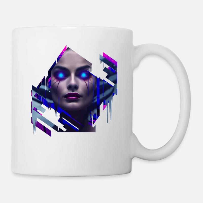 Demon Neon Göttin - Tasse - Weiß