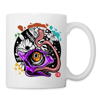 Gecko - Tasse - Weiß - Rechts
