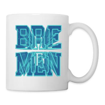Bremen Deutschland Stadt 3D Schrift Skyline - Tasse - Weiß - Rechts
