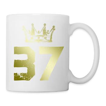 37 Couronne numérique - Mug blanc - blanc - Droite