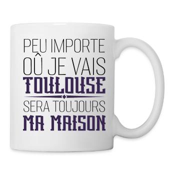 toulouse chez moi cadeau homme femme Toulouse - Mug blanc - blanc - Droite