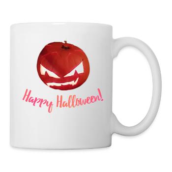 Kürbis Happy Halloween - Tasse - Weiß - Rechts