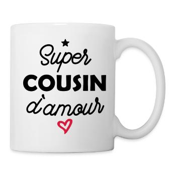 super cousin d amour - Mug blanc - blanc - Droite