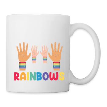 Venez du côté gay, nous avons des arcs-en-ciel Mignon Pride - Mug blanc - blanc - Droite