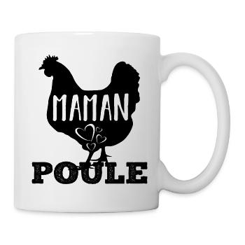 Maman poule humour maman cadeau fête des mères - Mug blanc - blanc - Droite