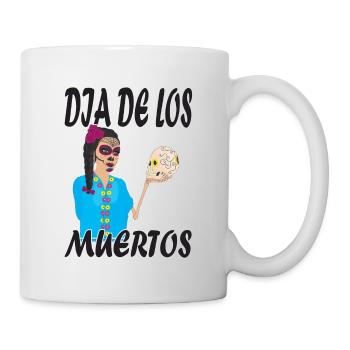 Mexiko Dia de los Muertos Catrina, Halloween - Tasse - Weiß - Rechts