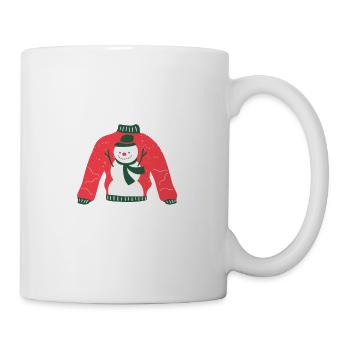 funny snowman design "Snowmies" - Mug - white - Right