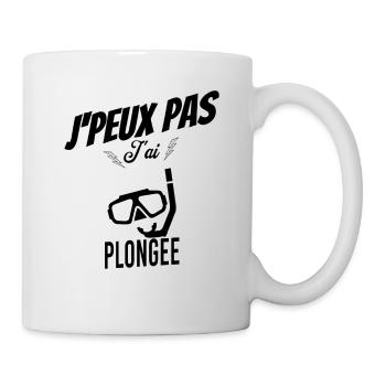 J'peux pas j'ai plongée - Mug blanc - blanc - Droite