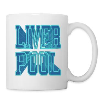 Liverpool Angleterre UK City Police 3D Skyline - Mug blanc - blanc - Droite