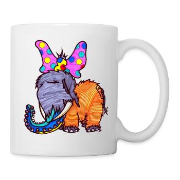 Mammut Baby schlafend - Tasse - Weiß - Rechts