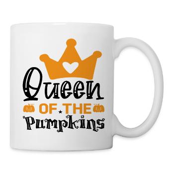 Queen of the Pumpkins - Tasse - Weiß - Rechts