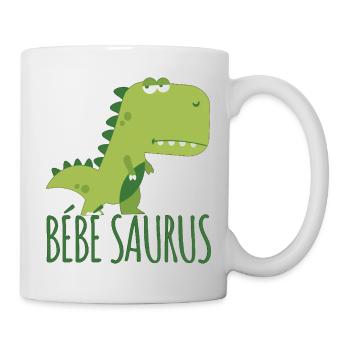 Bébé saurus humour bébé dinosaure cadeau - Mug blanc - blanc - Droite