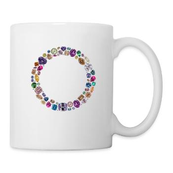 Diamant Kreis - Tasse - Weiß - Rechts