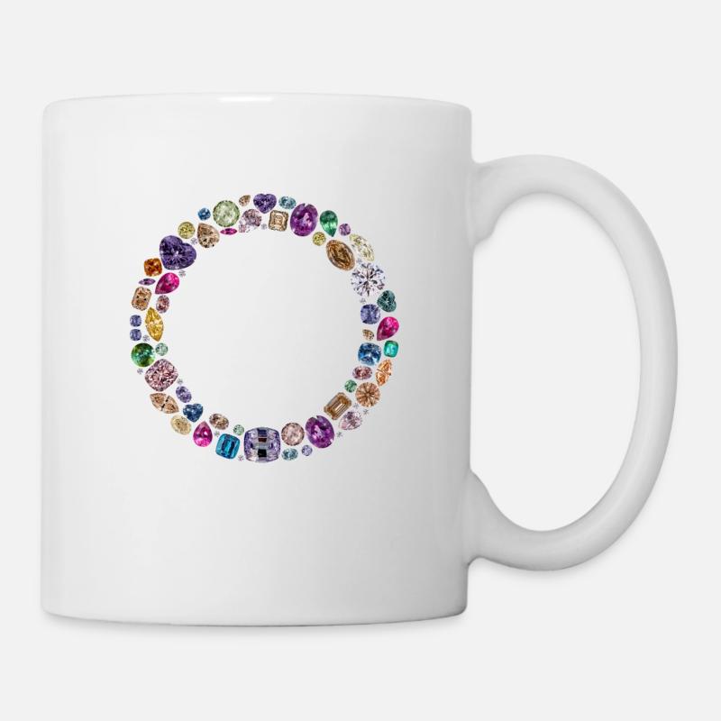 Diamant Kreis - Tasse - Weiß
