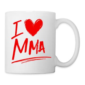Ich liebe Mma - Tasse - Weiß - Rechts
