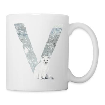 V – caractère décoratif – hiver - Mug blanc - blanc - Droite