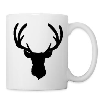 Deer's head in autumn Deer Antlers Goat Fawn 8 - Mug - white - Right