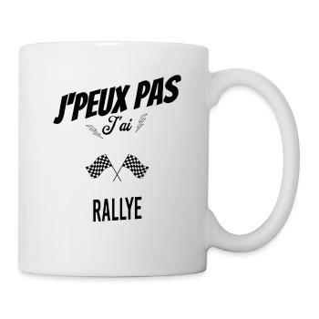 J'peux pas j'ai rallye - Mug blanc - blanc - Droite