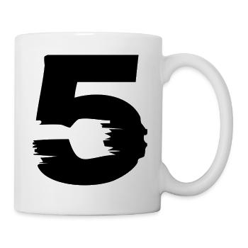 5 Number - Mug - white - Right