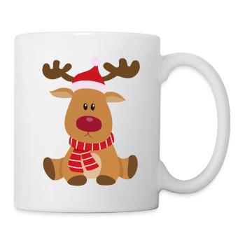 Cute Christmas Reindeer - Mug - white - Right