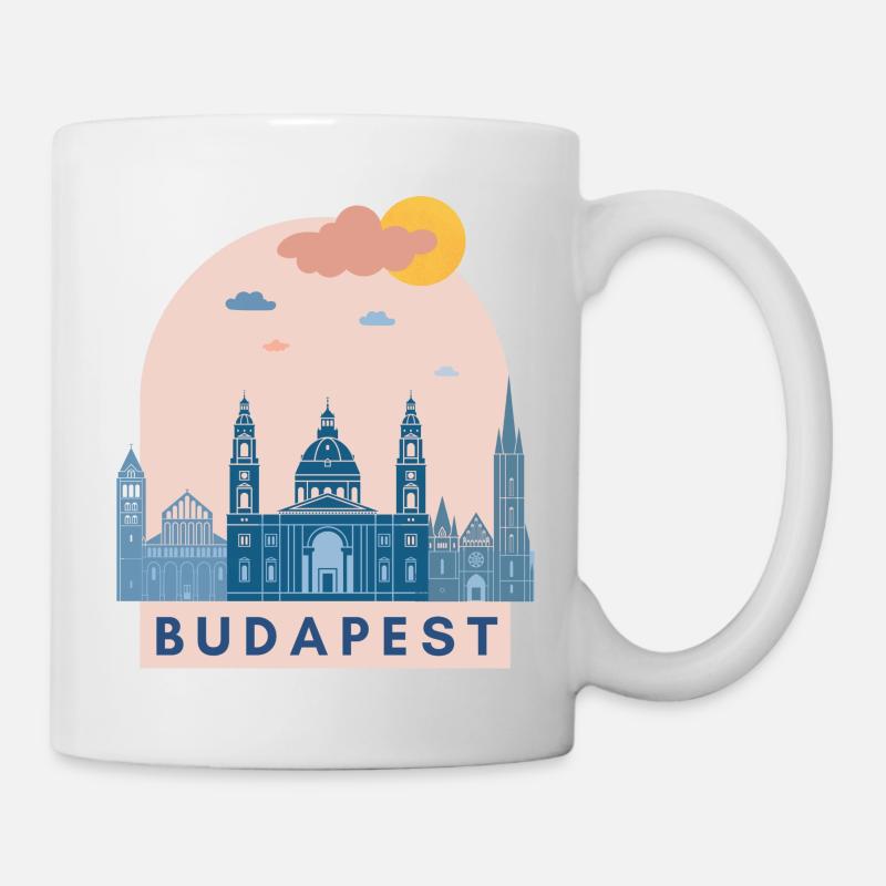 Ungarn Budapest Design Europa Europe Gift - Tasse - Weiß