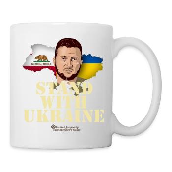 Ukraine Kalifornien Selenskyj - Tasse - Weiß - Rechts