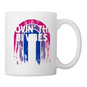 Lovin' the Bi Vibes Bisexuel LGBTQ Bi Pride LGBT - Mug blanc - blanc - Droite