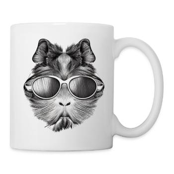 Guinea pig cool sunglasses funny design 11 - Mug - white - Right