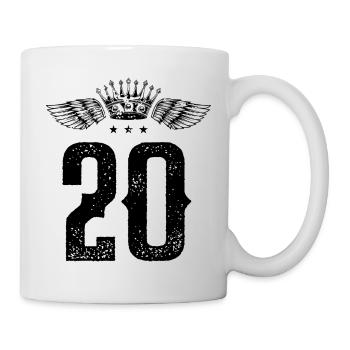 20 Number Crown - Mug - white - Right