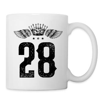 28 Number crown - Mug - white - Right