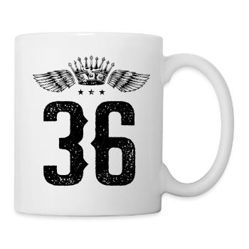 36 Number crown - Mug - white - Right