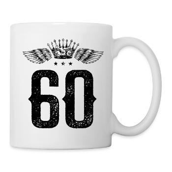 60 Number Crown - Mug - white - Right