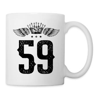 59 Number crown - Mug - white - Right