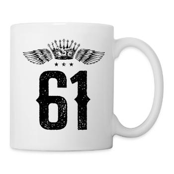 61 Couronne numérique - Mug blanc - blanc - Droite
