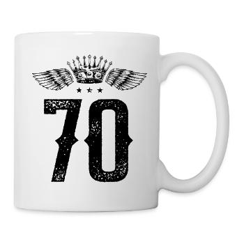 70 Number Crown - Mug - white - Right